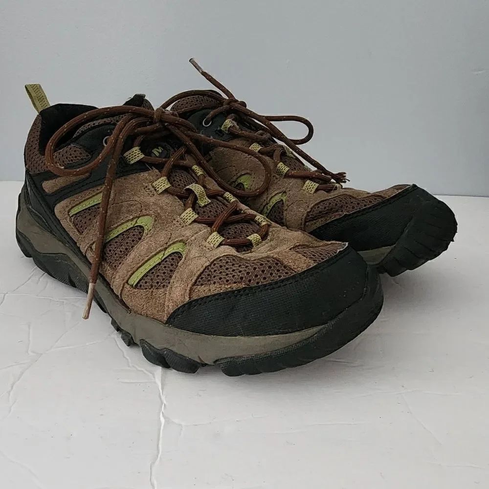 Merrell select grip hiking outdoor shoes size 10 men's brown